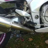 Egzoz ile uyumlu Yamaha Fzr 1000 Ex-Up 1989-1990, Trioval, Egzoz yasal, onaylı, çıkarılabilir db killer ve bağlantı borulu susturucu 