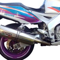 Egzoz ile uyumlu Yamaha Fzr 1000 Ex-Up 1989-1990, Trioval, Egzoz yasal, onaylı, çıkarılabilir db killer ve bağlantı borulu susturucu 