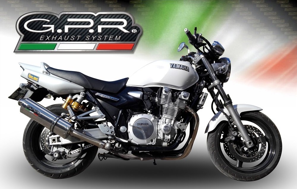 Egzoz ile uyumlu Yamaha Xjr 1300 2007-2017, Trioval, Egzoz yasal, onaylı, çıkarılabilir db killer ve bağlantı borulu susturucu 