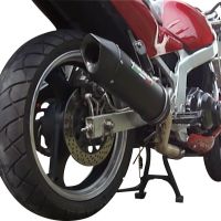 Egzoz ile uyumlu Suzuki Gs 500 E - F 1989-2007, Furore Nero, Egzoz yasal, onaylı, çıkarılabilir db killer ve bağlantı borulu susturucu 