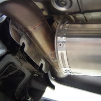 Egzoz ile uyumlu Suzuki Gsr 600 2006-2011, Titanium Oval , Egzoz yasal, onaylı, çıkarılabilir db killer ve bağlantı borulu susturucu 