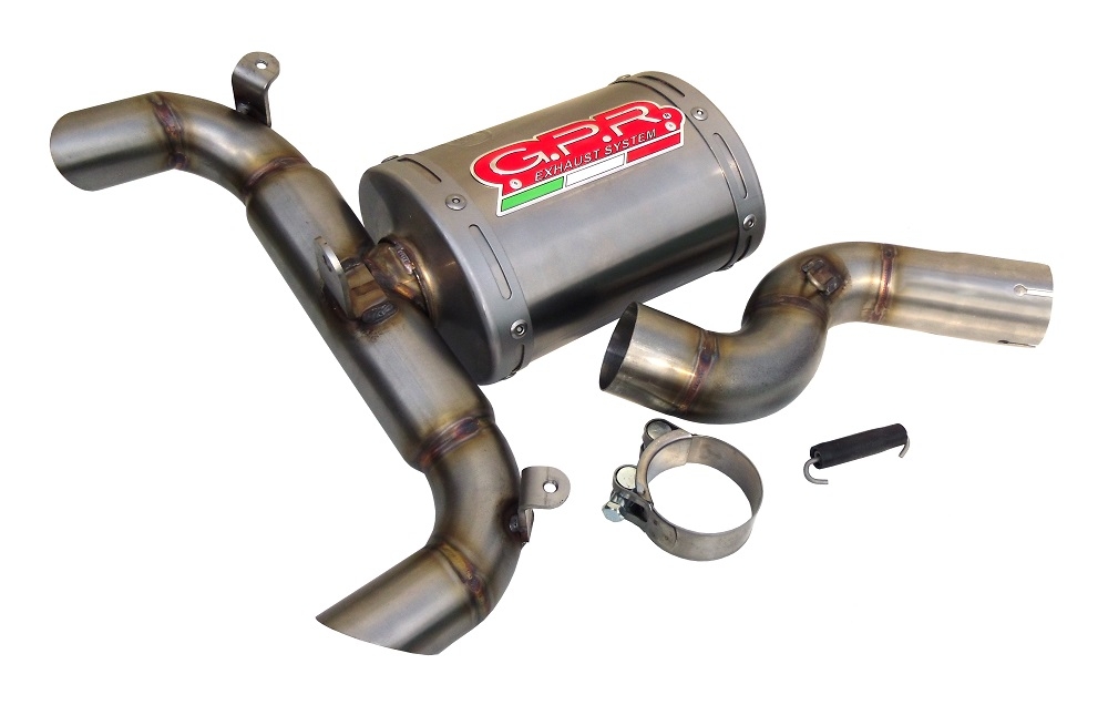 Egzoz ile uyumlu Suzuki Gsr 600 2006-2011, Titanium Oval , Egzoz yasal, onaylı, çıkarılabilir db killer ve bağlantı borulu susturucu 