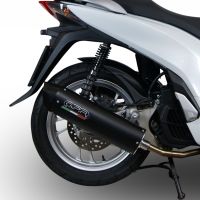 Egzoz ile uyumlu Honda Dylan 150 2000-2006, Furore Nero, Onaylanmış ve yasal, çıkarılabilir db öldürücü dahil tam sistem egzozu 
