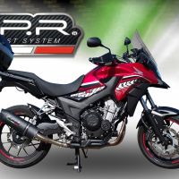 Egzoz ile uyumlu Honda Cb 400 X 2016-2018, Furore Evo4 Nero, Egzoz yasal, onaylı, çıkarılabilir db killer ve bağlantı borulu susturucu 