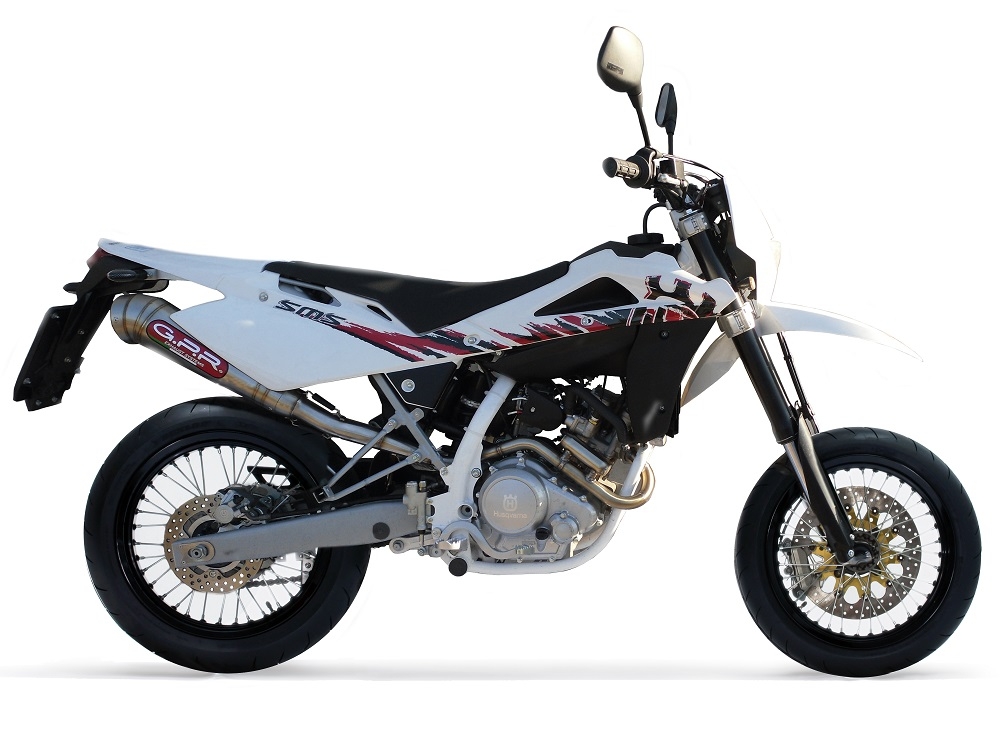 Egzoz ile uyumlu Husqvarna Smr 125 4T 2010-2013, Powercone Evo, Egzoz yasal, onaylı, çıkarılabilir db killer ve bağlantı borulu susturucu 