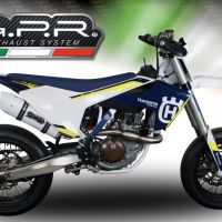 Egzoz ile uyumlu Husqvarna FS 450 2016-2017, Albus Ceramic, Homologe edilmemiş dbkiller ile yarış sistemi Tam hat, susturucu artı toplayıcı 