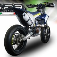 Egzoz ile uyumlu Husqvarna FS 450 2016-2017, Albus Ceramic, Homologe edilmemiş dbkiller ile yarış sistemi Tam hat, susturucu artı toplayıcı 