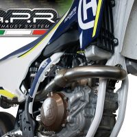 Egzoz ile uyumlu Husqvarna FS 450 2016-2017, Albus Ceramic, Homologe edilmemiş dbkiller ile yarış sistemi Tam hat, susturucu artı toplayıcı 