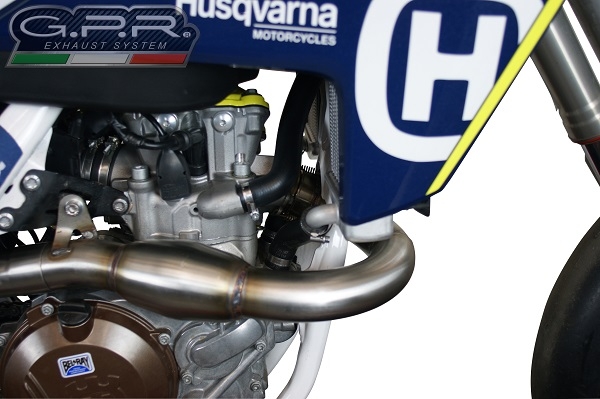Egzoz ile uyumlu Husqvarna FS 450 2016-2017, Furore Poppy, Homologe edilmemiş dbkiller ile yarış sistemi Tam hat, susturucu artı toplayıcı 