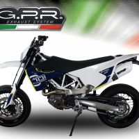 Egzoz ile uyumlu Husqvarna Supermoto 701 2021-2024, Albus Evo4, Onaylı egzoz, bağlantı borusu ve çıkarılabilir db öldürücü dahil Avrupa DIŞI pazarlar için yasal 