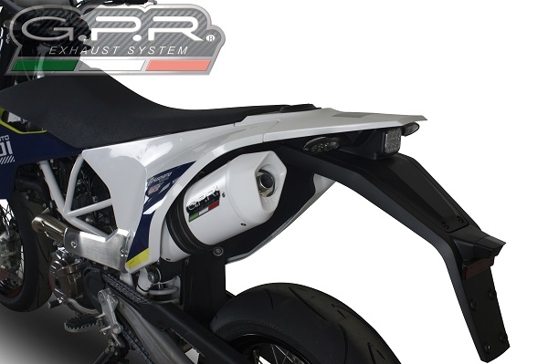 Egzoz ile uyumlu Husqvarna Supermoto 701 2021-2024, Albus Evo4, Onaylı egzoz, bağlantı borusu ve çıkarılabilir db öldürücü dahil Avrupa DIŞI pazarlar için yasal 