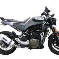 Egzoz ile uyumlu Husqvarna Vitpilen 401 2021-2023, Albus Evo4, Egzoz yasal, onaylı, çıkarılabilir db killer ve bağlantı borulu susturucu 