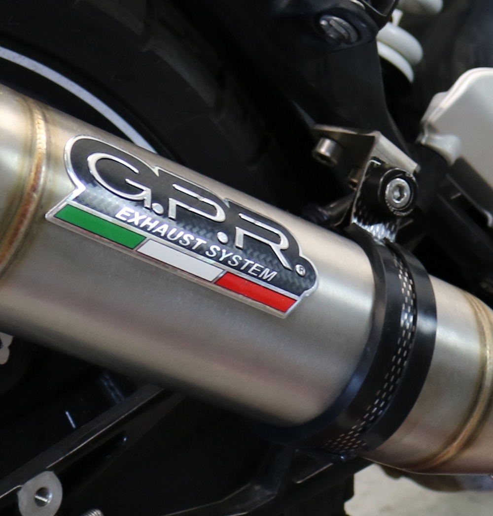 Egzoz ile uyumlu Husqvarna Vitpilen 401 2021-2023, Deeptone Inox, Egzoz yasal, onaylı, çıkarılabilir db killer ve bağlantı borulu susturucu 
