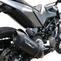 Egzoz ile uyumlu Husqvarna Vitpilen 401 2021-2023, Furore Evo4 Nero, Egzoz yasal, onaylı, çıkarılabilir db killer ve bağlantı borulu susturucu 