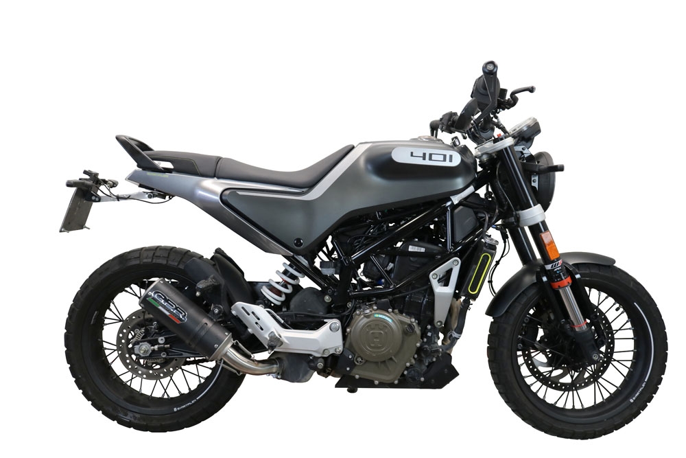 Egzoz ile uyumlu Husqvarna Vitpilen 401 2020-2020, M3 Black Titanium, Egzoz yasal, onaylı, çıkarılabilir db killer ve bağlantı borulu susturucu 