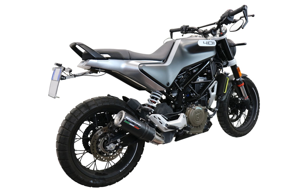 Egzoz ile uyumlu Husqvarna Vitpilen 401 2020-2020, M3 Black Titanium, Egzoz yasal, onaylı, çıkarılabilir db killer ve bağlantı borulu susturucu 