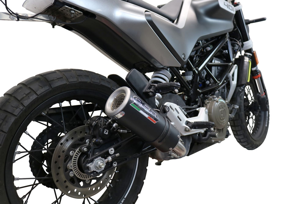 Egzoz ile uyumlu Husqvarna Vitpilen 401 2020-2020, M3 Black Titanium, Egzoz yasal, onaylı, çıkarılabilir db killer ve bağlantı borulu susturucu 
