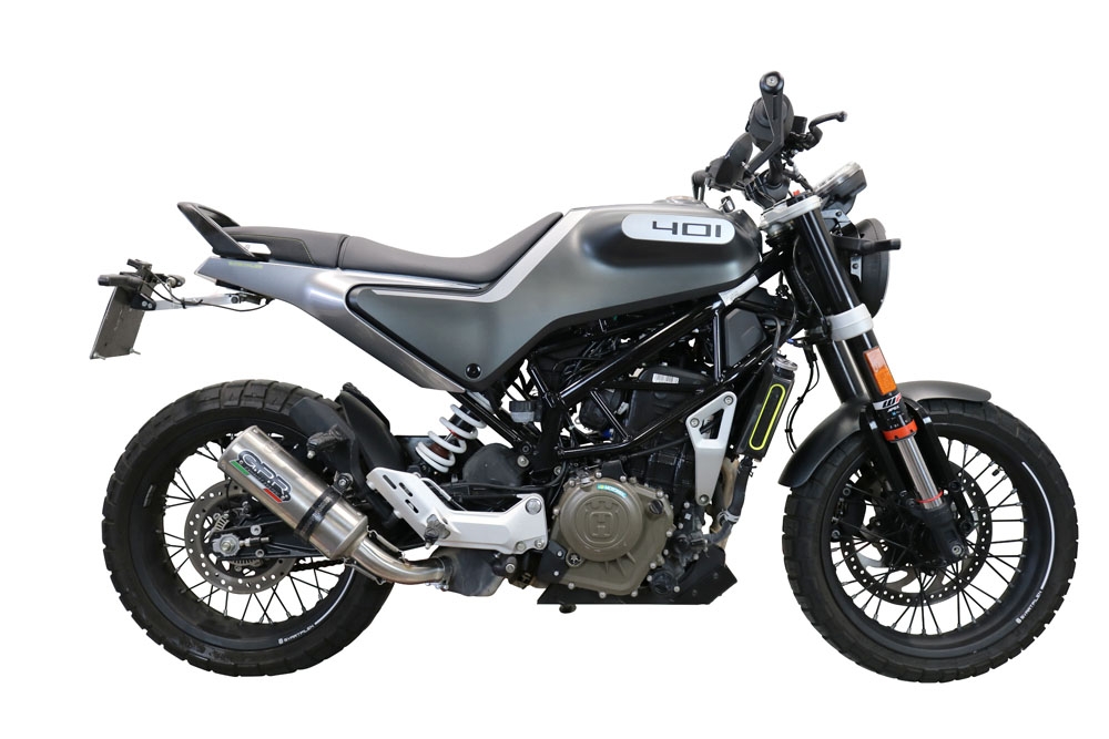 Egzoz ile uyumlu Husqvarna Vitpilen 401 2020-2020, M3 Inox , Egzoz yasal, onaylı, çıkarılabilir db killer ve bağlantı borulu susturucu 