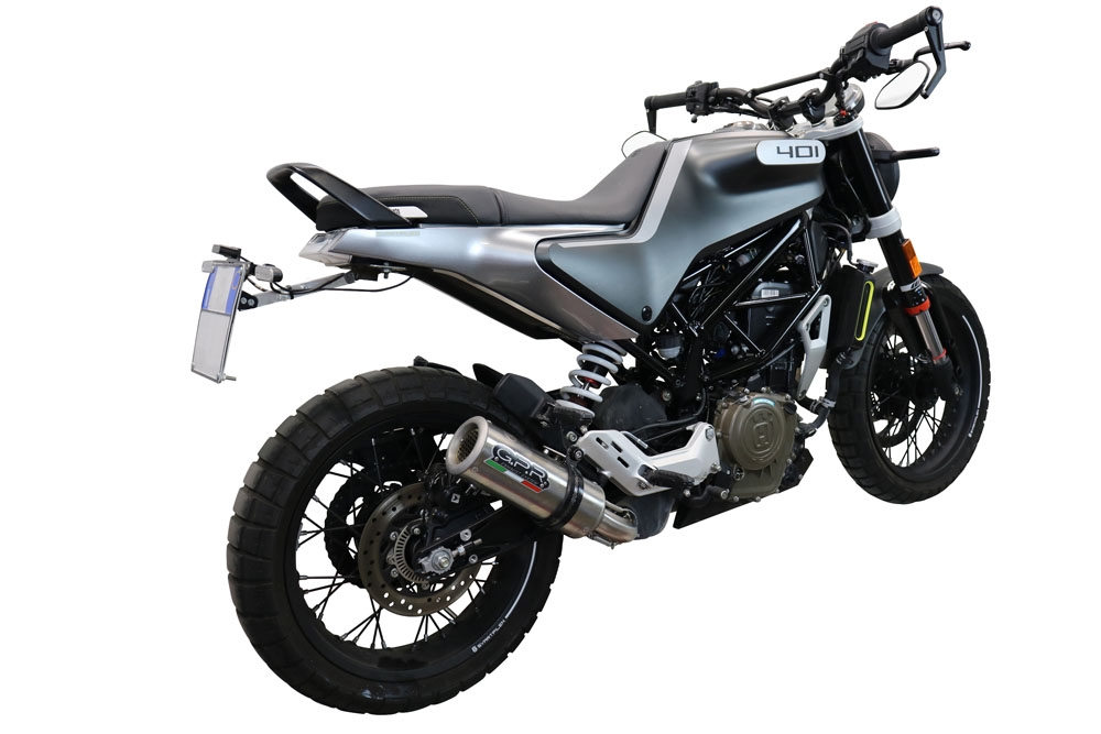 Egzoz ile uyumlu Husqvarna Vitpilen 401 2020-2020, M3 Inox , Egzoz yasal, onaylı, çıkarılabilir db killer ve bağlantı borulu susturucu 