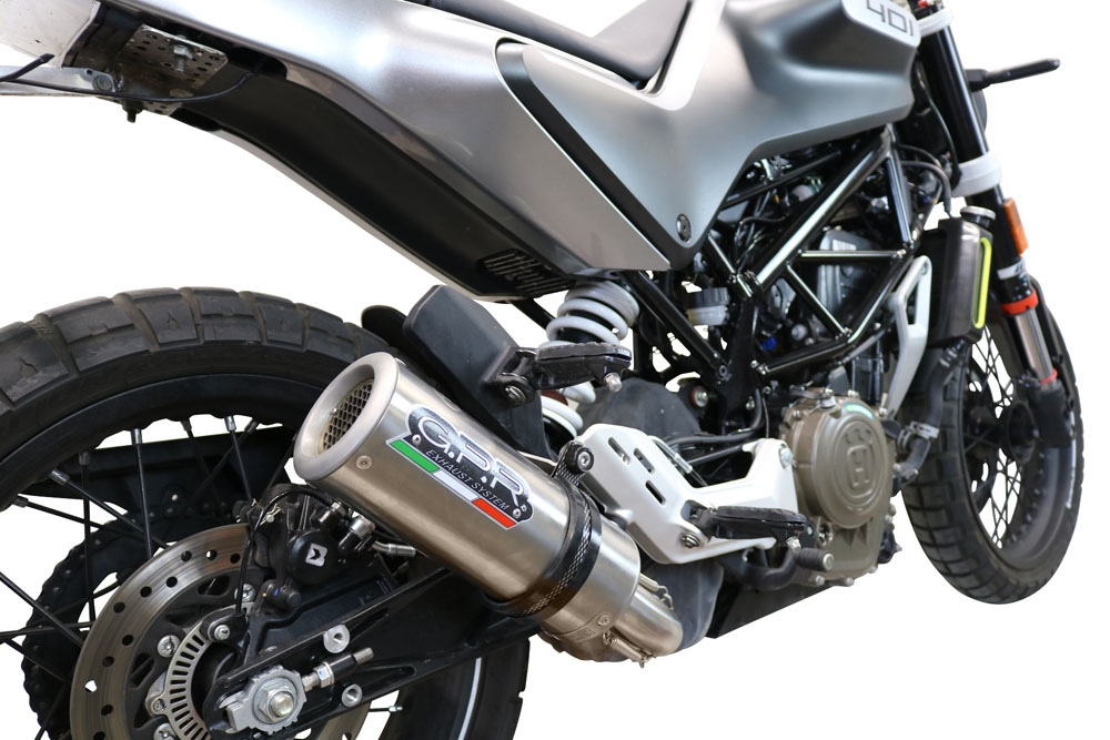 Egzoz ile uyumlu Husqvarna Vitpilen 401 2020-2020, M3 Inox , Egzoz yasal, onaylı, çıkarılabilir db killer ve bağlantı borulu susturucu 
