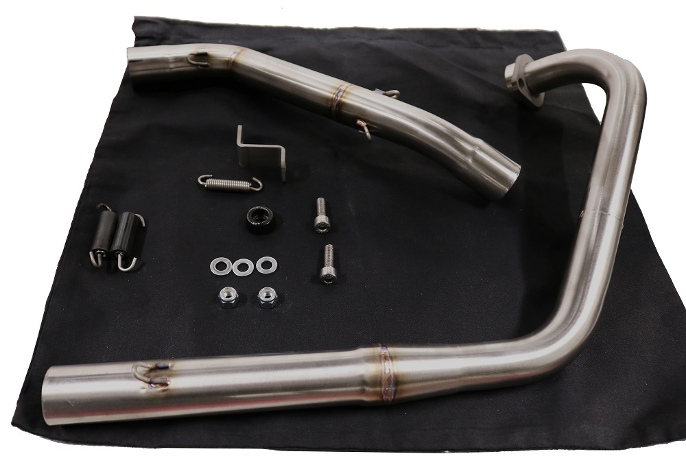 Egzoz ile uyumlu Zontes Zt 125 G1 - U - U1 - Z2 2020-2024, Albus Ceramic, Yalnızca gürültü için onaylanan sistem, AB dışındaki pazarlar için geçerlidir Tam hat, susturucu artı toplayıcı 