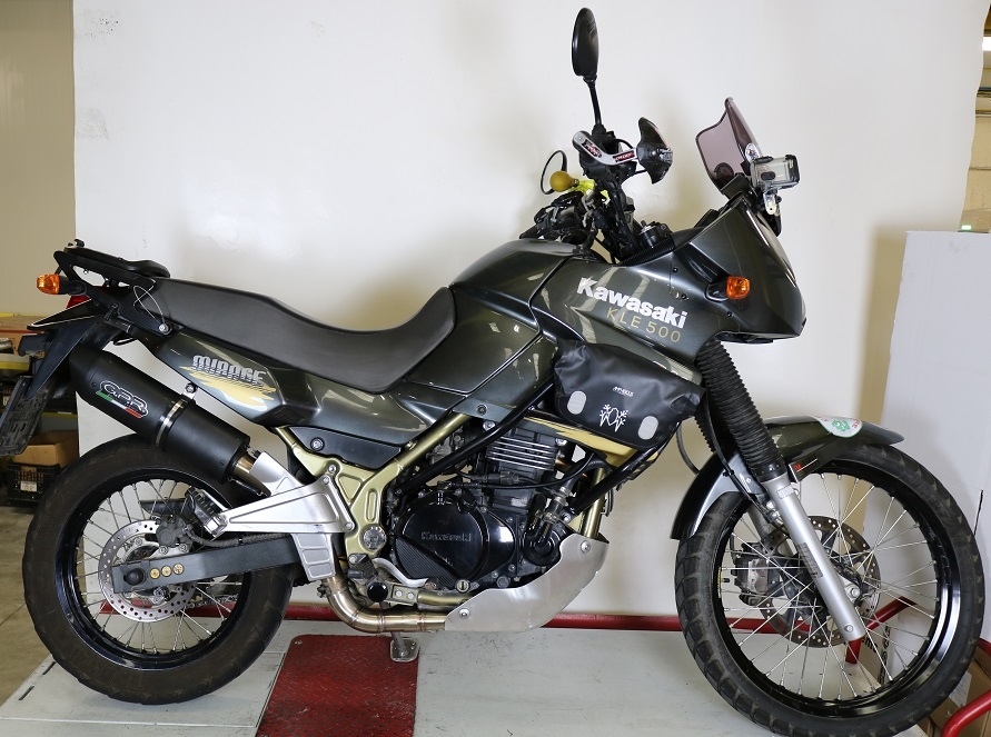 Egzoz ile uyumlu Kawasaki Kle 500 1991-2007, Decatalizzatore, Yarış Sistemi Katalizörü ortadan kaldırmak için boru sistemir 