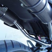 Exhaust compatible with Honda Fmx 650 2005-2008, Inox Tondo, Dual Homologated legal slip-on exhaust including removable db killers, link pipes and catalysts 