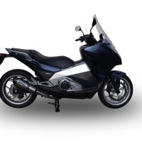 GPR exhaust compatible with  Honda Integra 750 2014-2015, New Grand Prix Evo Titanium, Homologated legal slip-on exhaust including removable db killer and link pipe 