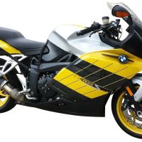 Egzoz ile uyumlu Bmw K 1200 S -R 2004-2008, Furore Nero, Egzoz yasal, onaylı, çıkarılabilir db killer ve bağlantı borulu susturucu 