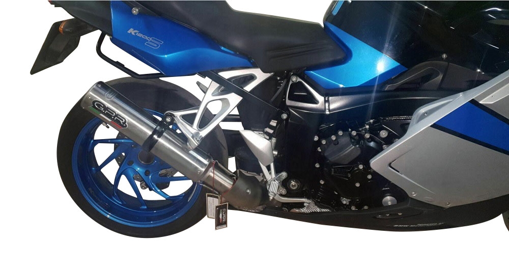 Egzoz ile uyumlu Bmw K 1200 S -R 2004-2008, M3 Inox , Egzoz yasal, onaylı, çıkarılabilir db killer ve bağlantı borulu susturucu 
