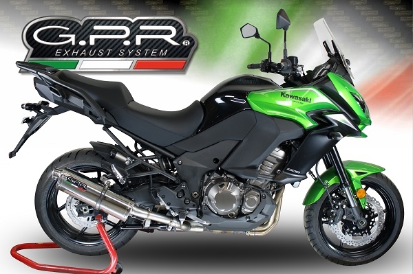 Egzoz ile uyumlu Kawasaki Versys 1000 I.E. 2015-2016, Trioval, Egzoz yasal, onaylı, çıkarılabilir db killer ve bağlantı borulu susturucu 