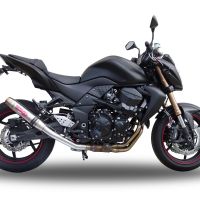 Egzoz ile uyumlu Kawasaki Z 750 - R 2007-2014, Deeptone Inox, Egzoz yasal, onaylı, çıkarılabilir db killer ve bağlantı borulu susturucu 