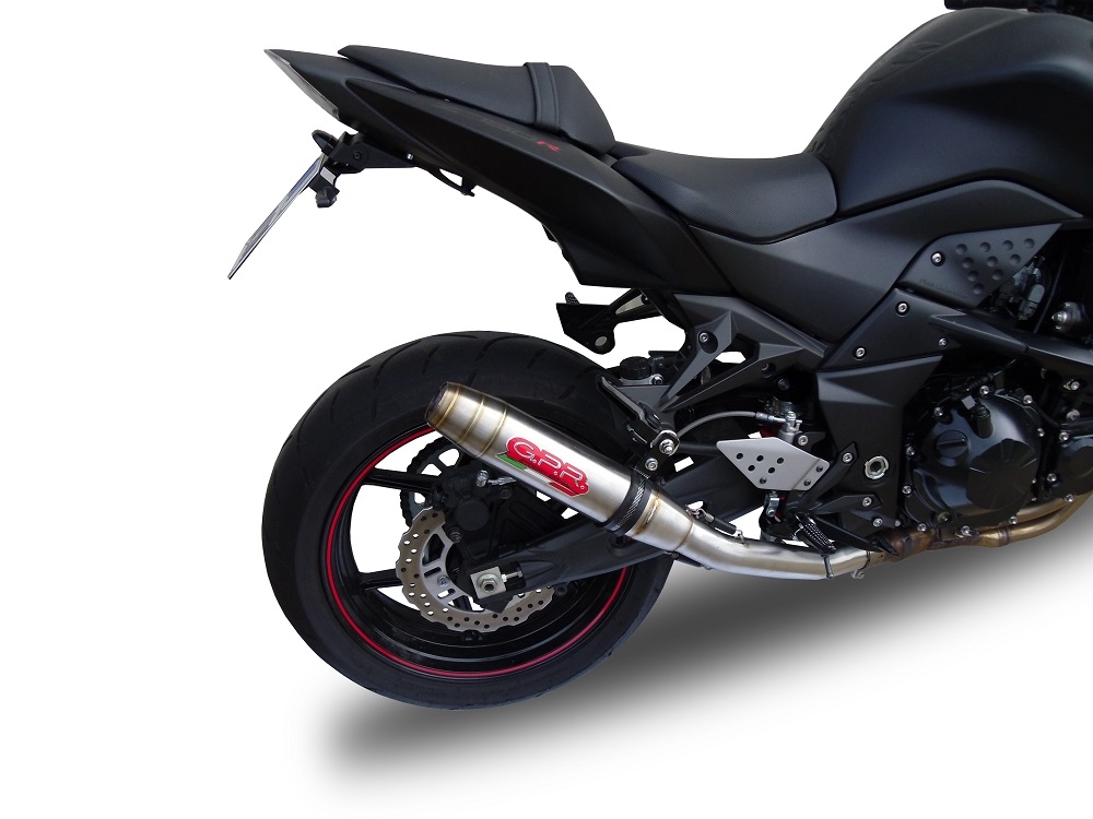 Egzoz ile uyumlu Kawasaki Z 750 - R 2007-2014, Deeptone Inox, Egzoz yasal, onaylı, çıkarılabilir db killer ve bağlantı borulu susturucu 
