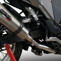 Exhaust compatible with Kawasaki Versys-X 300 2022-2023, Albus Evo4, Slip-on exhaust legal for UK and non-EU markets including link pipe and removable db killer 