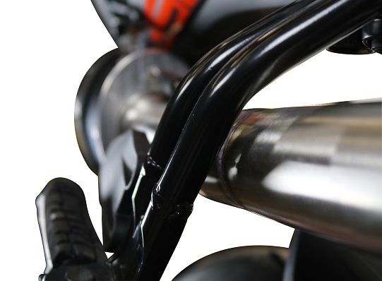 Egzoz ile uyumlu Ktm Duke 250 2017-2020, Deeptone Inox, Yarış Sistemi Susturucu ve özel bağlantı borusu 