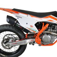 Egzoz ile uyumlu Ktm SX-F 450 2016-2018, Furore Nero, Homologe edilmemiş dbkiller ile yarış sistemi Tam hat, susturucu artı toplayıcı 