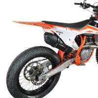 Egzoz ile uyumlu Ktm SX-F 450 2016-2018, Furore Nero, Homologe edilmemiş dbkiller ile yarış sistemi Tam hat, susturucu artı toplayıcı 
