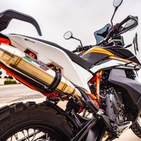 Egzoz ile uyumlu Husqvarna Norden 901 2022-2024, Deeptone Inox, Egzoz yasal, onaylı, çıkarılabilir db killer ve bağlantı borulu susturucu 