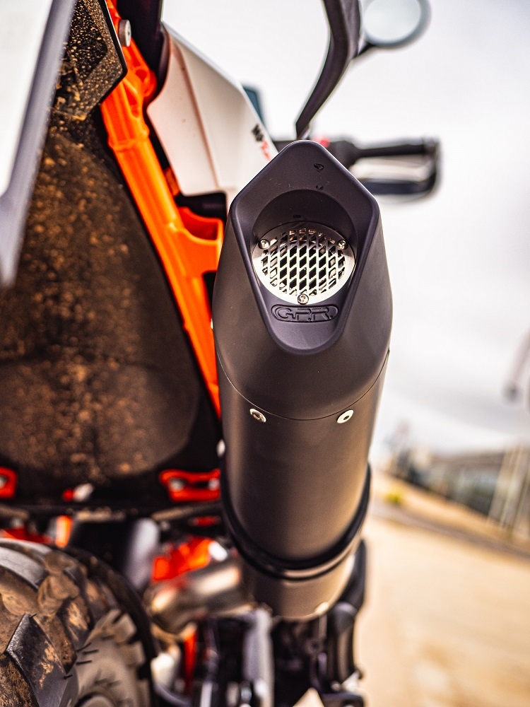 Egzoz ile uyumlu Husqvarna Norden 901 2022-2024, Furore Evo4 Nero, Egzoz yasal, onaylı, çıkarılabilir db killer ve bağlantı borulu susturucu 