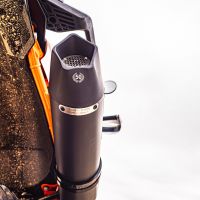GPR exhaust compatible with  Ktm Duke 890 2021-2024, New Grand Prix Evo Black Titanium, Homologated legal slip-on exhaust including removable db killer and link pipe 