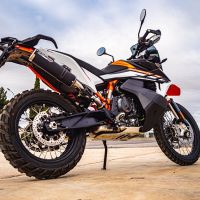 Egzoz ile uyumlu Husqvarna Norden 901 2022-2024, M3 Black Titanium, Egzoz yasal, onaylı, çıkarılabilir db killer ve bağlantı borulu susturucu 