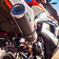 Egzoz ile uyumlu Husqvarna Norden 901 2022-2024, M3 Black Titanium, Egzoz yasal, onaylı, çıkarılabilir db killer ve bağlantı borulu susturucu 