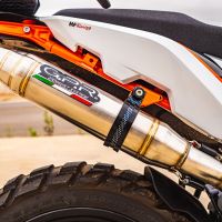 Egzoz ile uyumlu Husqvarna Norden 901 2022-2024, Deeptone Inox, Egzoz yasal, onaylı, çıkarılabilir db killer ve bağlantı borulu susturucu 