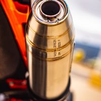 Egzoz ile uyumlu Husqvarna Norden 901 2022-2024, Deeptone Inox, Egzoz yasal, onaylı, çıkarılabilir db killer ve bağlantı borulu susturucu 