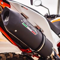 Egzoz ile uyumlu Husqvarna Norden 901 2022-2024, Furore Evo4 Nero, Egzoz yasal, onaylı, çıkarılabilir db killer ve bağlantı borulu susturucu 