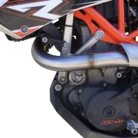 Egzoz ile uyumlu Ktm Enduro 690 R 2007-2016, Albus Ceramic, Onaylanmış ve yasal, çıkarılabilir db öldürücü dahil tam sistem egzozu 
