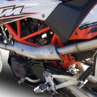 Egzoz ile uyumlu Ktm Enduro 690 R 2007-2016, Albus Ceramic, Onaylanmış ve yasal, çıkarılabilir db öldürücü dahil tam sistem egzozu 