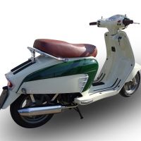 Egzoz ile uyumlu Lambretta Lambretta 125 - 150 Milano 2012-2014, Ultracone lucido, Onaylanmış ve yasal, çıkarılabilir db öldürücü dahil tam sistem egzozu 