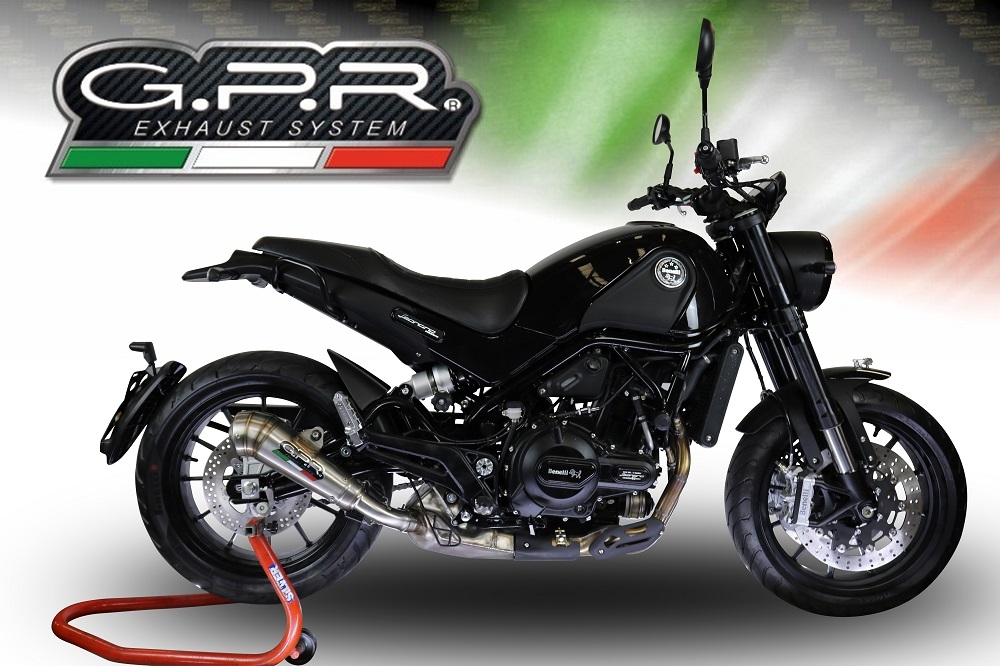 Egzoz ile uyumlu Benelli Leoncino 500 Trail 2017-2024, Powercone Evo, Egzoz yasal, onaylı, çıkarılabilir db killer ve bağlantı borulu susturucu 