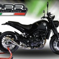 Egzoz ile uyumlu Benelli Leoncino 500 Trail 2017-2024, Powercone Evo, Egzoz yasal, onaylı, çıkarılabilir db killer ve bağlantı borulu susturucu 